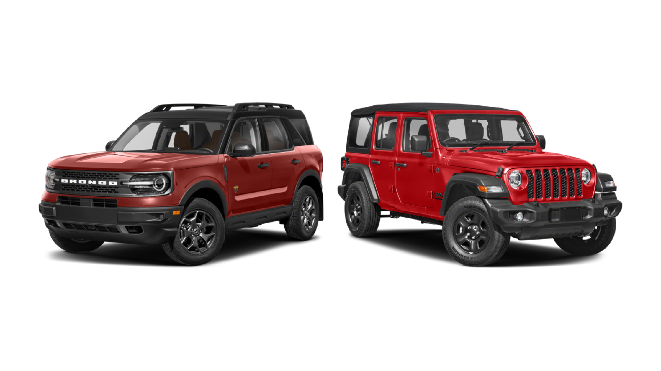 2024 Ford Bronco Sport vs 2024 Jeep Wrangler